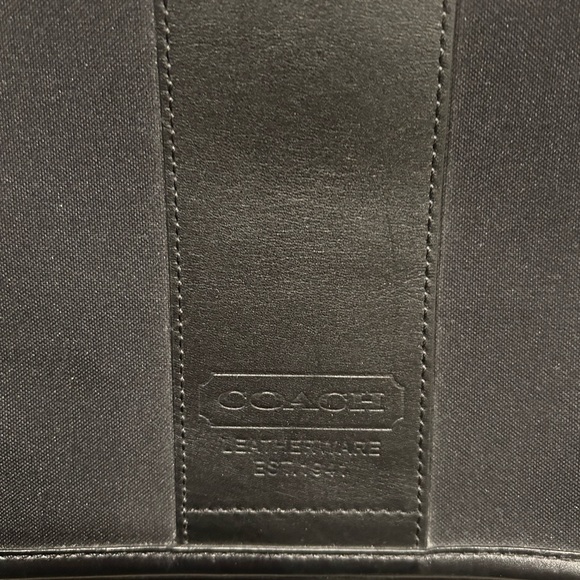 Coach Messenger Bag Black Tote Designer - Picture 2 of 8